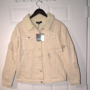 Misguided Demin Bomber Jacket